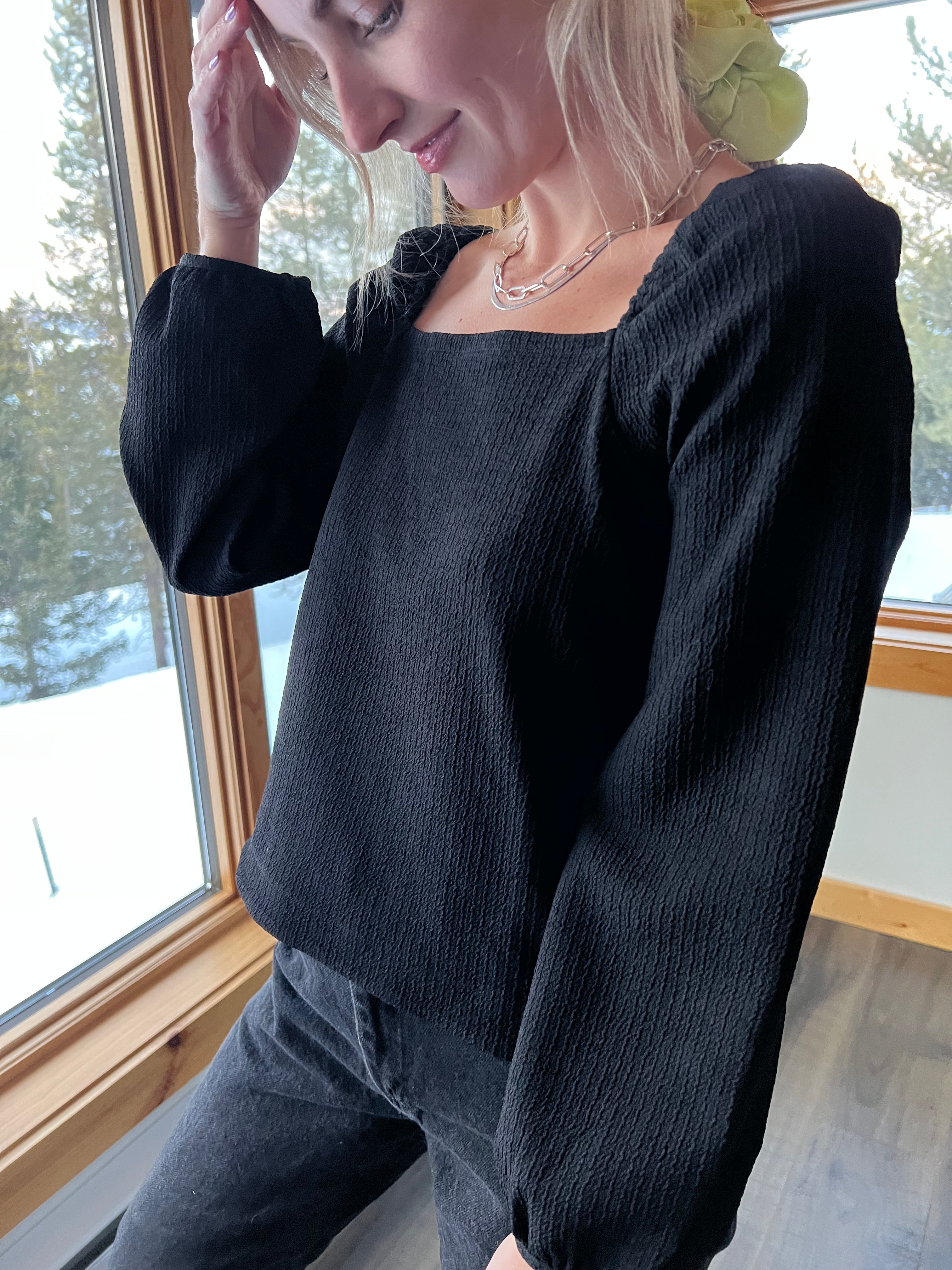70: Black Madewell Top