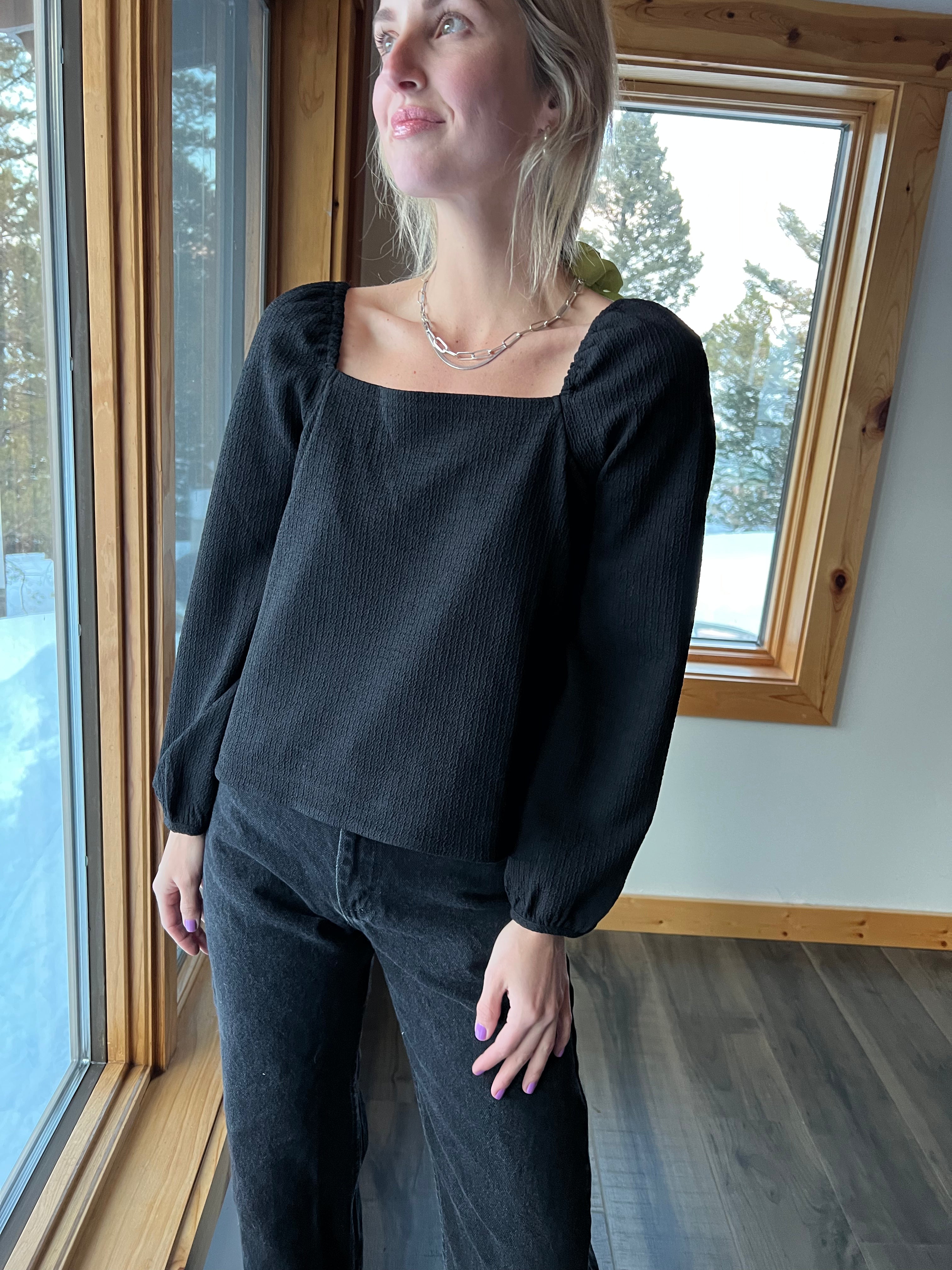 70: Black Madewell Top
