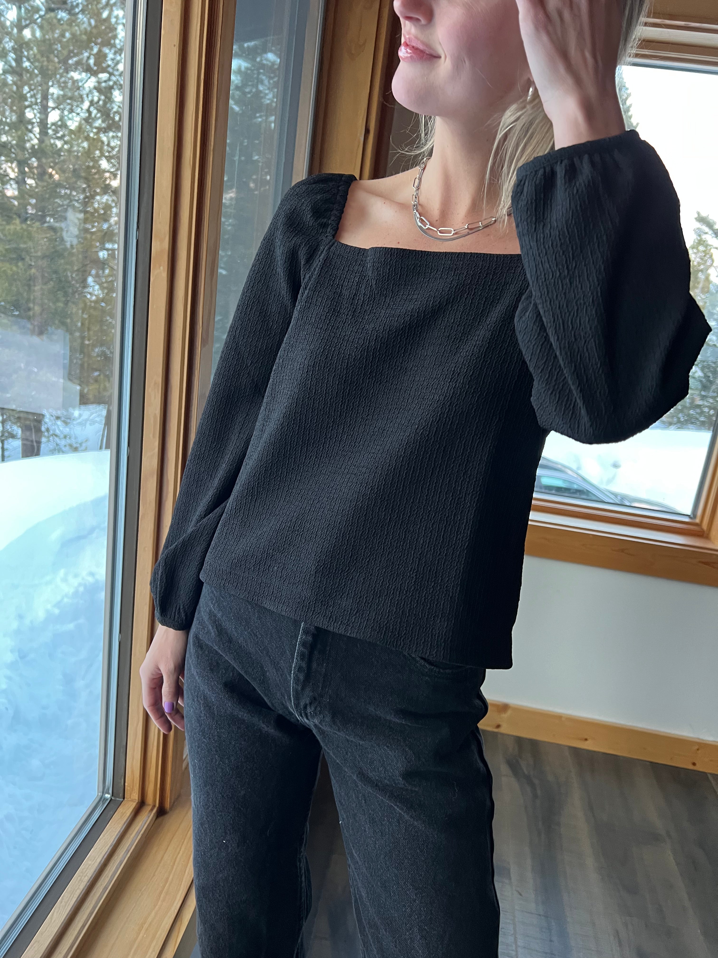 70: Black Madewell Top