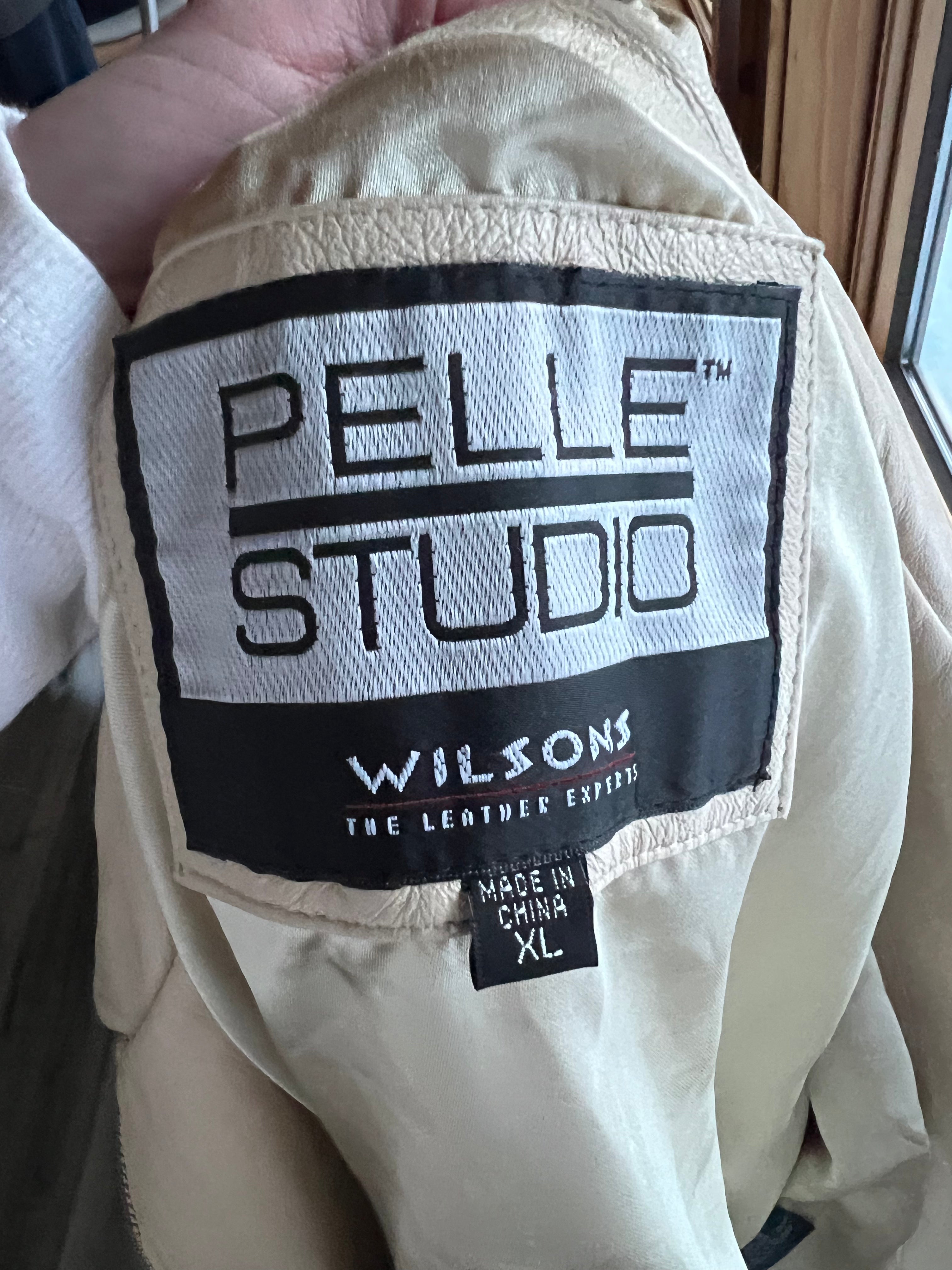 77: Tan Genuine Leather Jacket