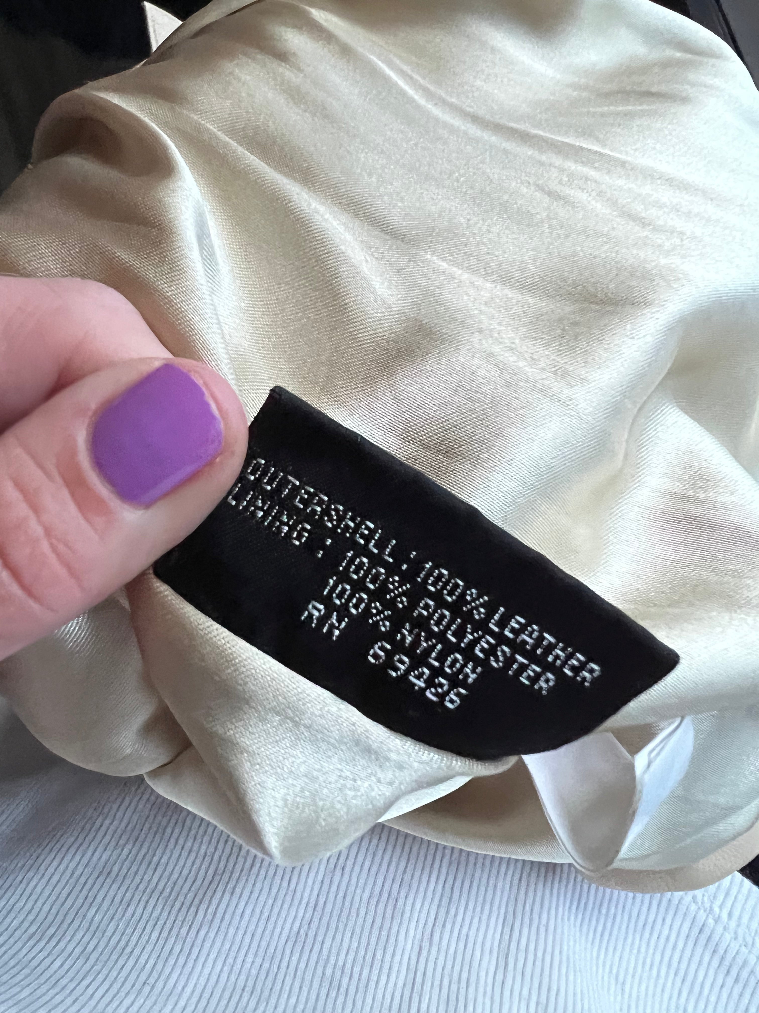 77: Tan Genuine Leather Jacket