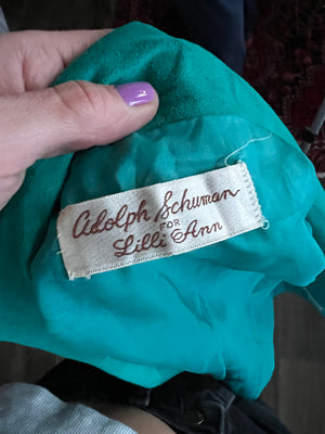 78: Teal Suede Blazer