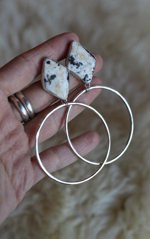 Turquoise Hoops #71