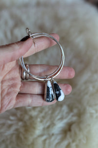 Turquoise Hoops #74