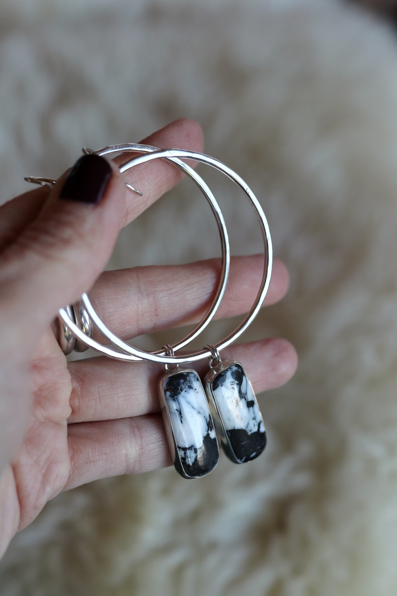 Turquoise Hoops #75