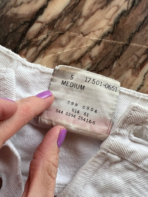 83: White Denim Vintage Levi Short
