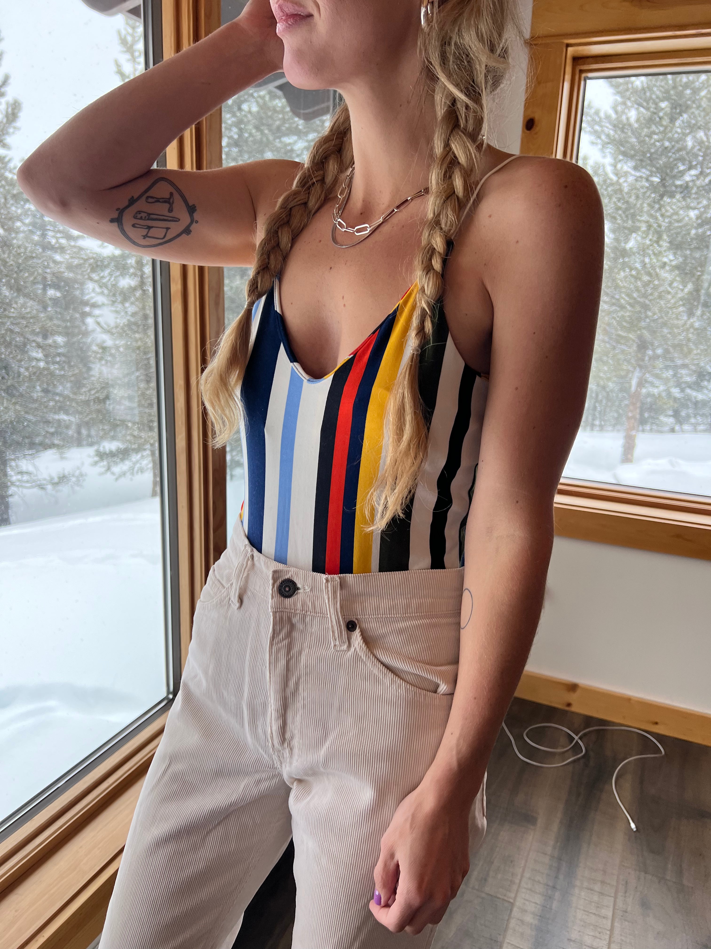 87: Striped Onesie