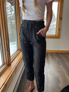 111: 100% Linen Vintage Pants