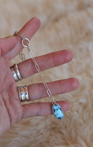 Dainty Paperclip Lariat Necklace #2