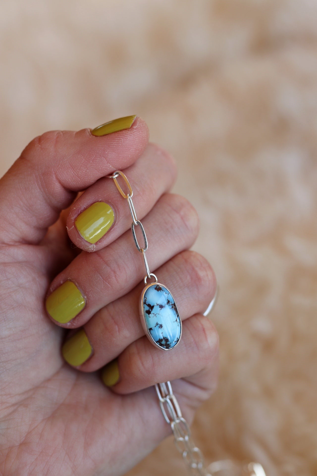 Dainty Paperclip Lariat Necklace #2