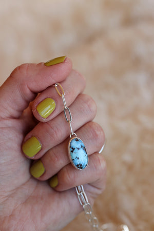 Dainty Paperclip Lariat Necklace #2