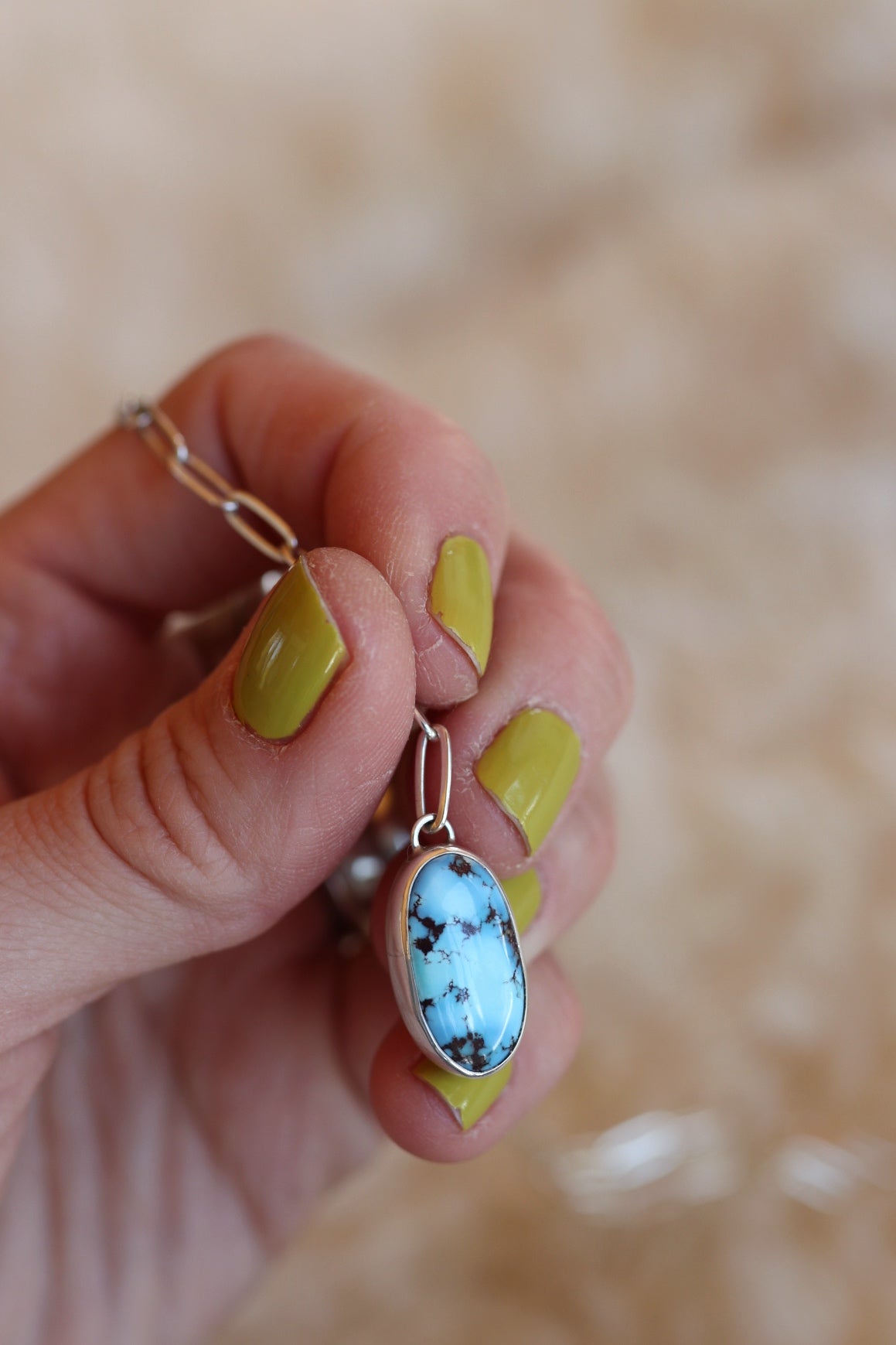 Dainty Paperclip Lariat Necklace #2