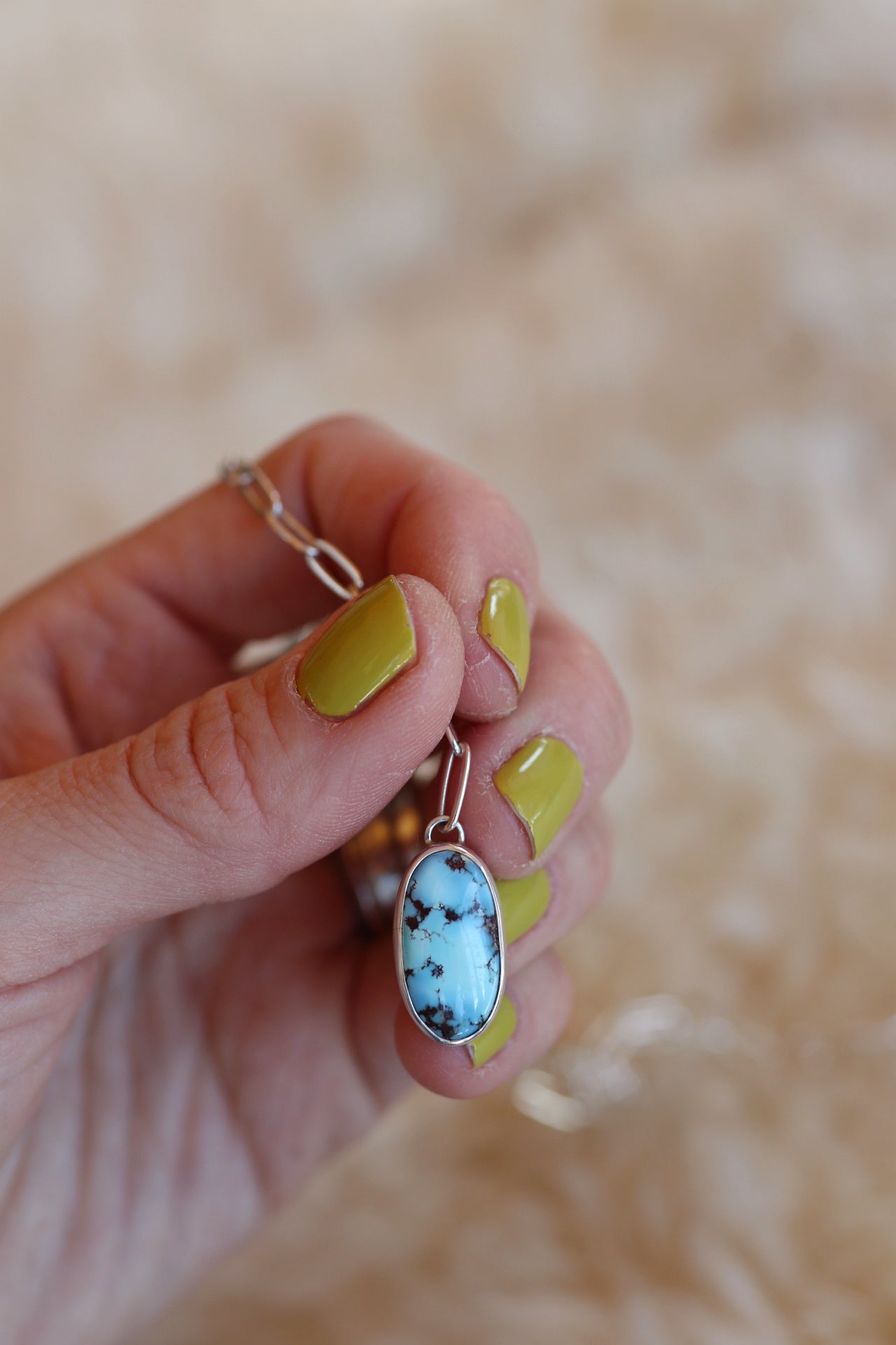Dainty Paperclip Lariat Necklace #2