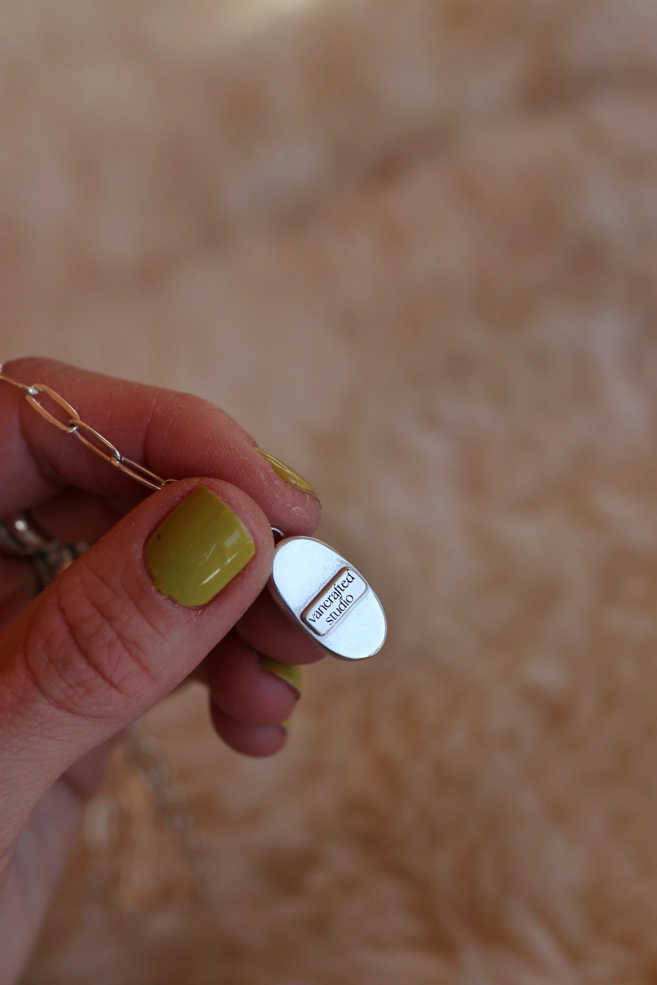 Dainty Paperclip Lariat Necklace #2