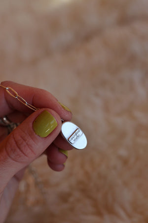 Dainty Paperclip Lariat Necklace #2