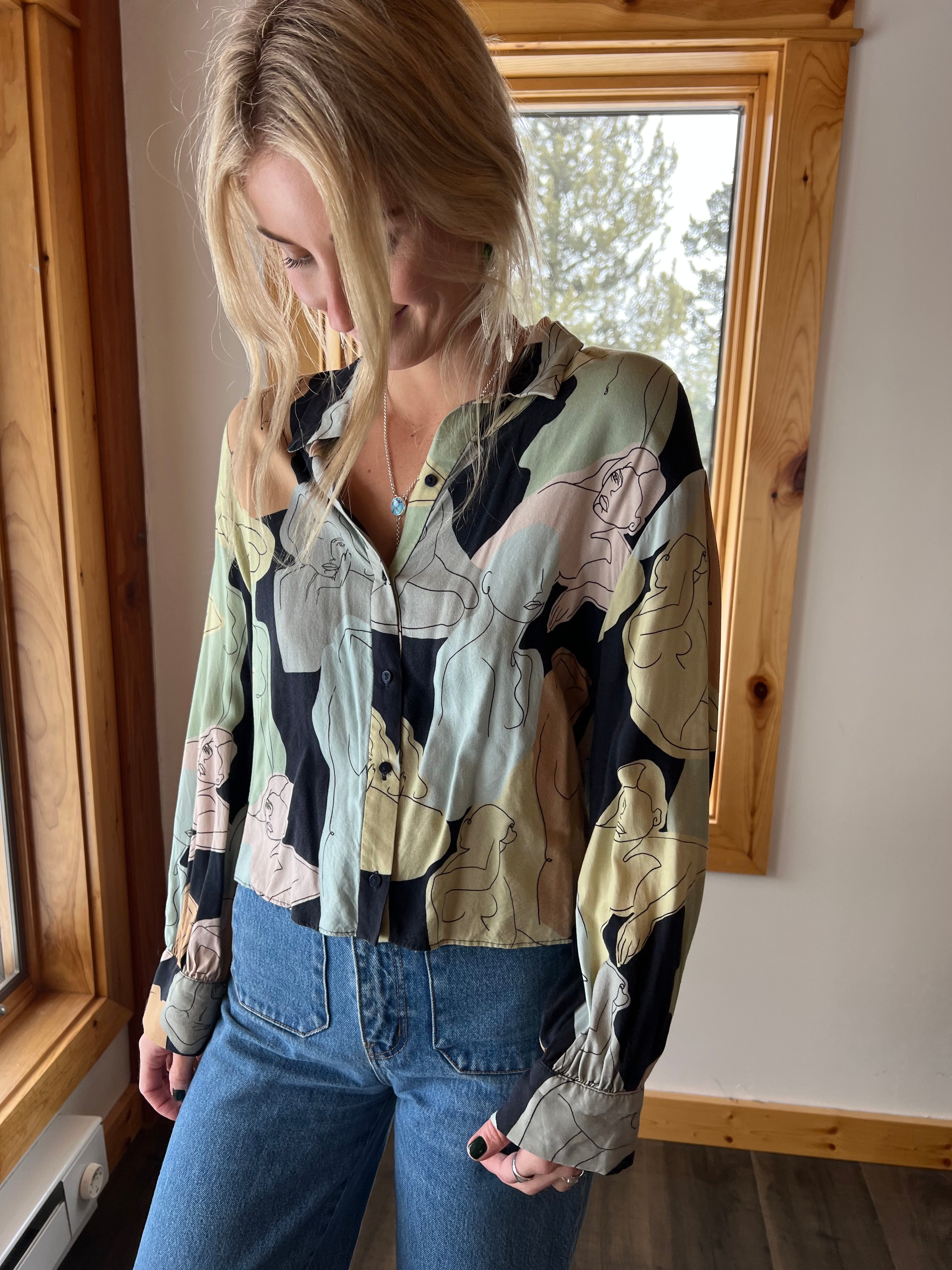 139: Zara Pattern Button Up