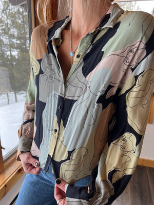 139: Zara Pattern Button Up